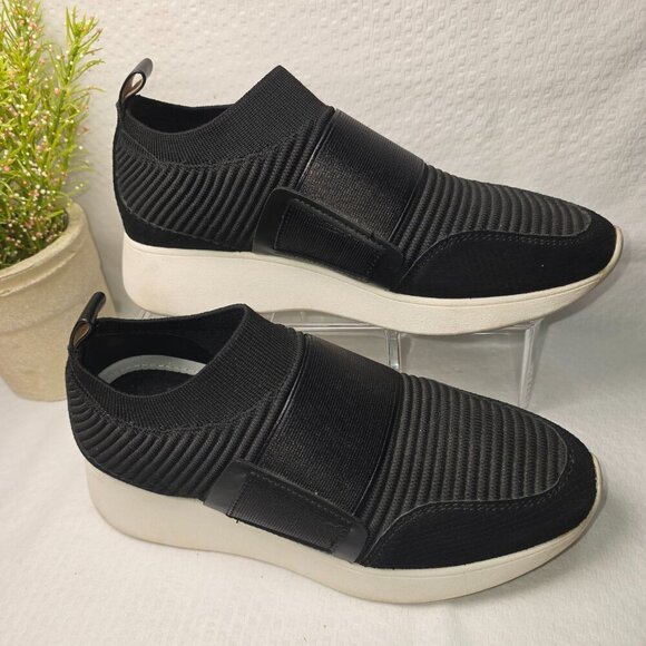 ANTONIO MELANI WOMENS SLIP ON KNIT SNEAKERS BLACK SIZE 8.5 EUC - Picture 10 of 10